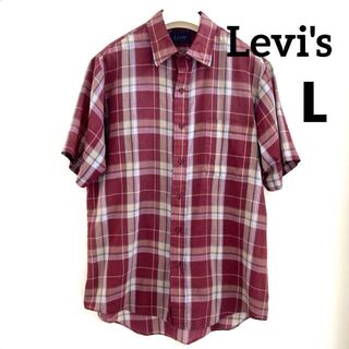 リーバイス(Levi's)のリーバイス　Levi's 半袖シャツ チェック柄 vintage Lサイズ(Tシャツ/カットソー(半袖/袖なし))