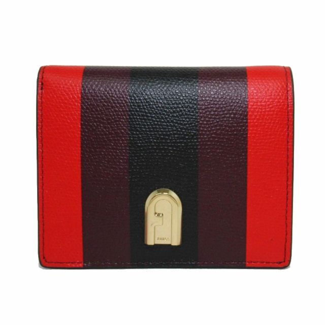 【新品】フルラ 財布 二つ折り財布 FURLA 1927 S バイ フィールド ウォレット 1056390 FUOCO+BURGUNDY(レッド系マルチ×ブラック) ブティック レディース