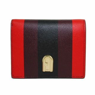 フルラ(Furla)の【新品】フルラ 財布 二つ折り財布 FURLA 1927 S バイ フィールド ウォレット 1056390 FUOCO+BURGUNDY(レッド系マルチ×ブラック) ブティック レディース(財布)