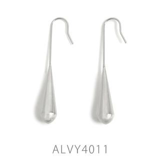 alvy4011【シルバー】ドロップ ステンレス フックピアス(ピアス)