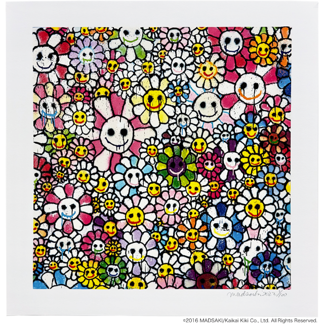 美術品/アンティークhomage to takashi murakami flowers 版画