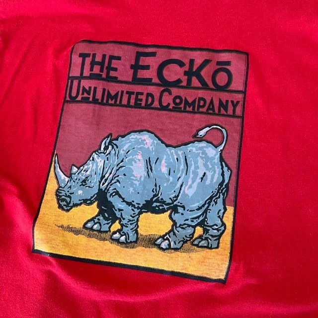 ECKŌ UNLTD（ECKO UNLTD）(エコーアンリミテッド)のEcko Unltd  90s プリントTシャツ 半袖　レッド　L メンズのトップス(Tシャツ/カットソー(半袖/袖なし))の商品写真