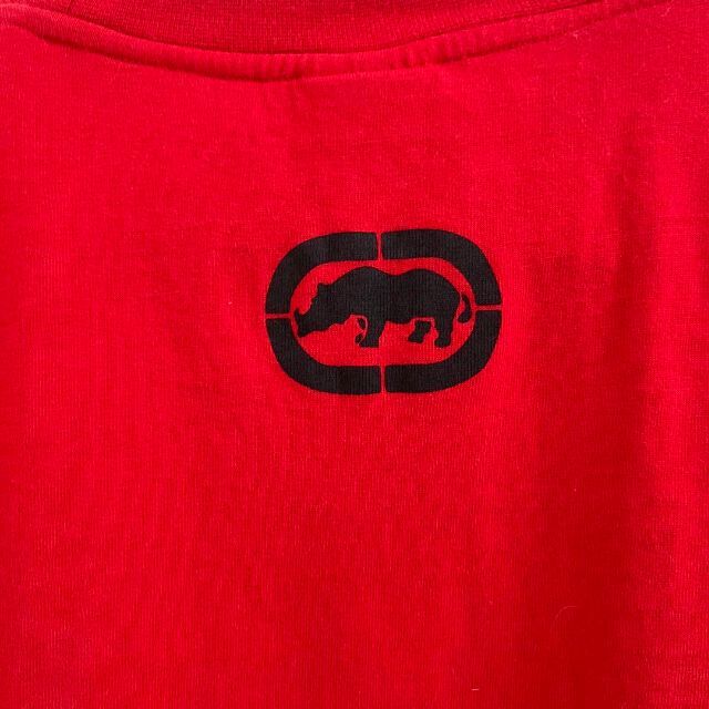 ECKŌ UNLTD（ECKO UNLTD）(エコーアンリミテッド)のEcko Unltd  90s プリントTシャツ 半袖　レッド　L メンズのトップス(Tシャツ/カットソー(半袖/袖なし))の商品写真