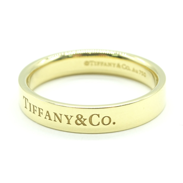 Tiffany & Co.(ティファニー)のティファニー フラットバンド リング K18 イエローゴールド 指輪 15.5号 レディースのアクセサリー(リング(指輪))の商品写真