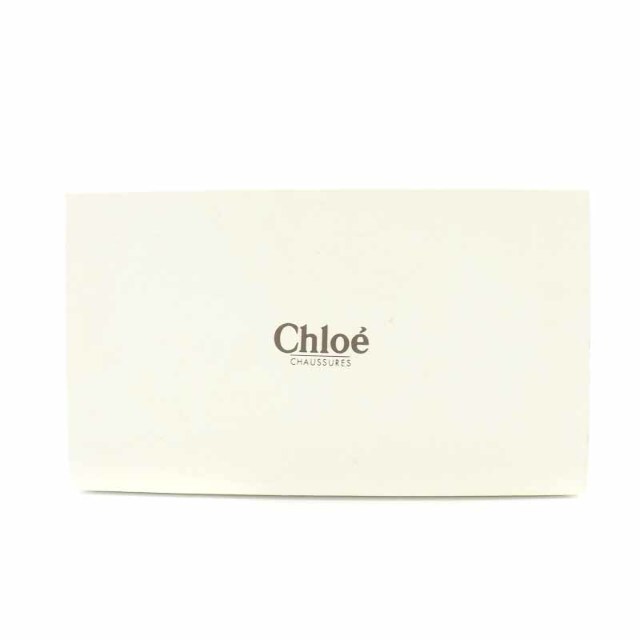 Chloe(クロエ)のクロエ CHLOE サンダル レースアップ レザー ヒール 37 24cm 黒 レディースの靴/シューズ(サンダル)の商品写真
