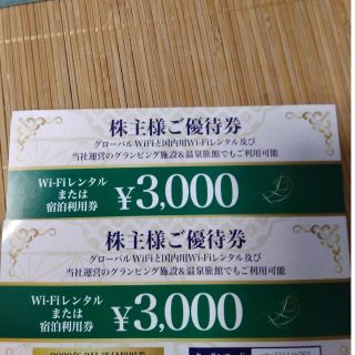 ビジョン 株主優待券 3000円×2枚(その他)