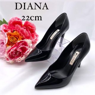 【極美品✨】DIANA レザー　黒　冠婚葬祭に　22cm