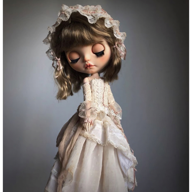 ブライス 人形 お洋服 アウトフィット 海外作家製 アンティークドレス-