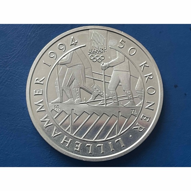 1994年ノルウェー リレハンメルオリンピック記念50クローネ銀貨 1994年ノルウェー リレハンメルオリンピック記念50クローネ銀貨