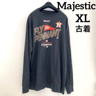 マジェスティック(Majestic)のMajestic マジェスティック MLB メジャー　古着　長袖　ロンT XL(Tシャツ/カットソー(半袖/袖なし))