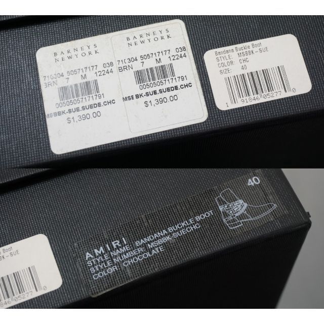 正規 AMIRIアミリチェーンバンダナ装飾スエードレザーブーツ本物 正規 AMIRIアミリチェーンバンダナ装飾スエードレザーブーツ本物