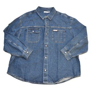 カルバンクライン(Calvin Klein)のCALVIN KLEIN LOGO DENIM シャツ　BIG SIZE(シャツ)