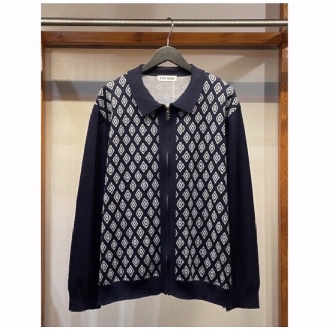 TTT_MSW(ティー)の TTT_MSW 23SS Diamond Knit Polo メンズのトップス(ニット/セーター)の商品写真