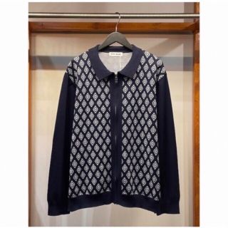 完売品　ttt_msw 23SS Diamond Knit Polo Black