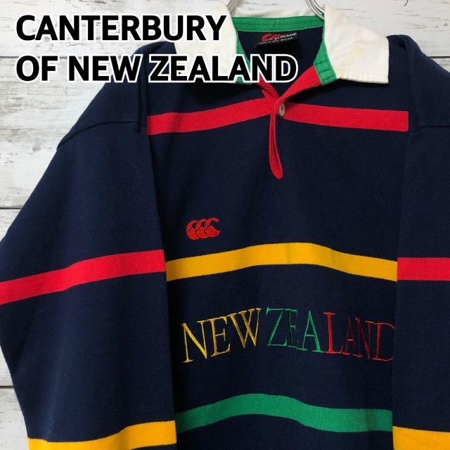 【超美品】ラガーシャツ CANTERBURY 長袖シャツ ポロシャツ