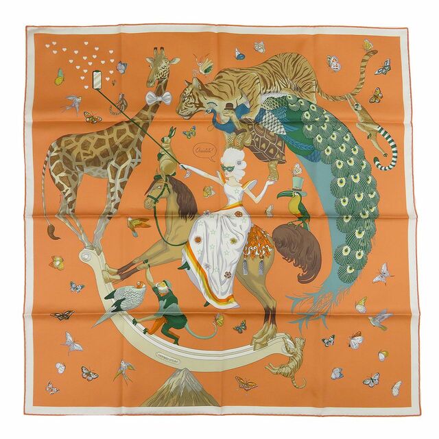 エルメス カレ 90 Hermes Story エルメスストーリー スカーフ