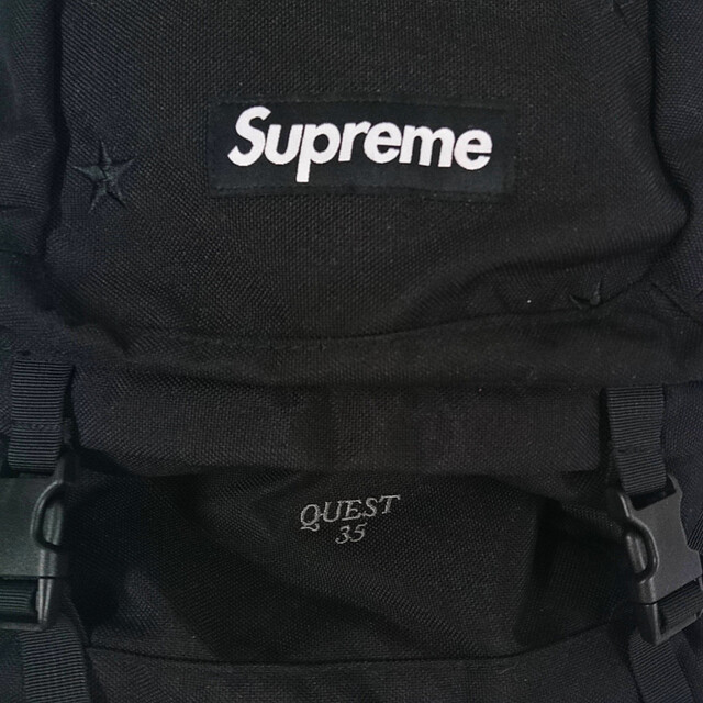 SUPREME シュプリーム 13AW 星刺繍 CORDURA Backpack バックパック リュック・デイパック ブラック 正規品 / 30287