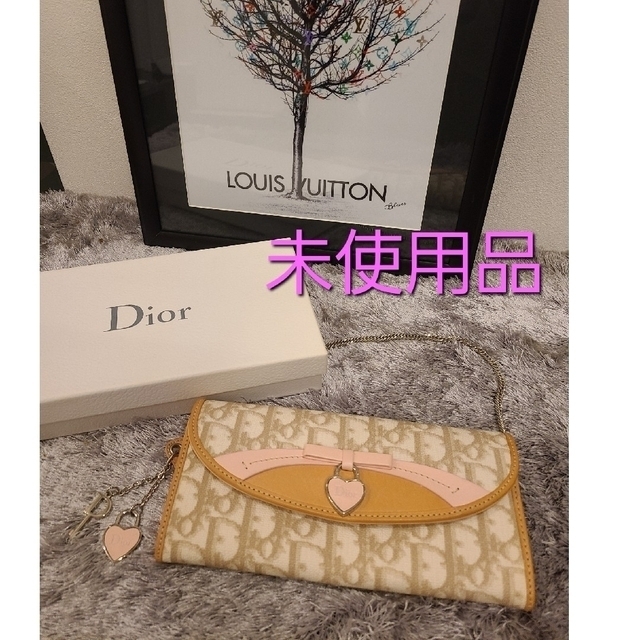 Christian Dior(クリスチャンディオール)の☆ロイド様専用☆ Dior  トロッターハート 長財布 チェーンウォレット レディースのファッション小物(財布)の商品写真