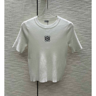はクラフト 美品 ロエベ ホワイトニット セーター アイボリー - www