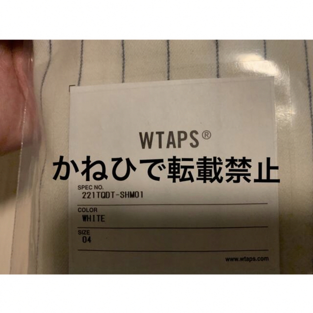 W)taps(ダブルタップス)のWTAPS 2022SS LEAGUE LS SHIRT WHITE XLサイズ メンズのトップス(シャツ)の商品写真