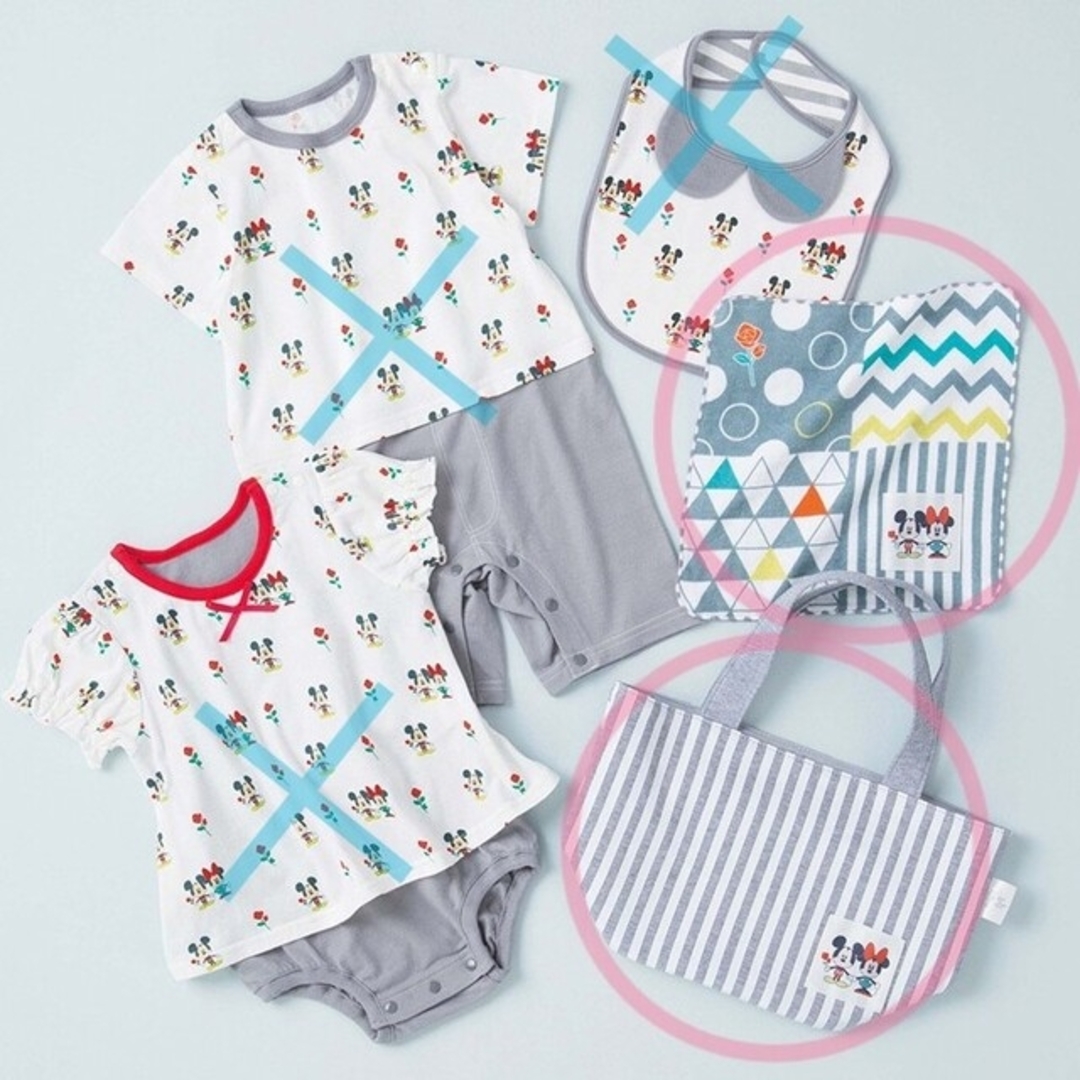 Disney(ディズニー)のDISNEY BABY POP-UP SHOP　バッグ&ハンカチ キッズ/ベビー/マタニティのこども用バッグ(トートバッグ)の商品写真