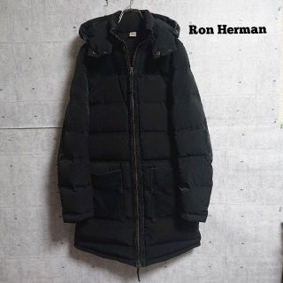 ロンハーマン(Ron Herman)の【ロンハーマン】切替 スウェード ロング ダウンジャケット 黒 S モッズコート(ダウンジャケット)