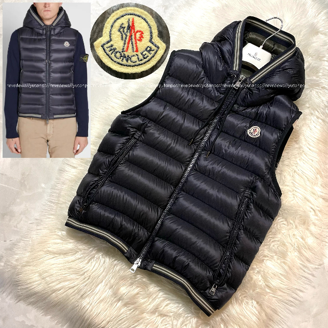 MONCLER - 本物 美品 モンクレール AMIENS GILET フード付き ダウン ...