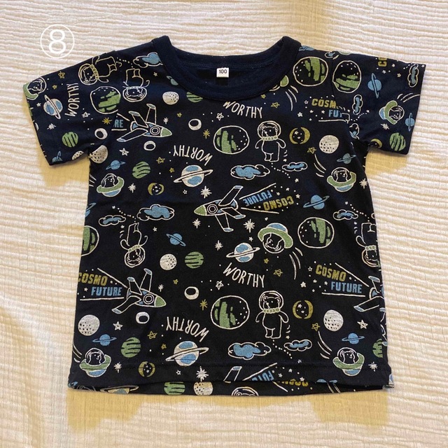 子供服　100cm   半袖Tシャツ8枚セット キッズ/ベビー/マタニティのキッズ服男の子用(90cm~)(Tシャツ/カットソー)の商品写真