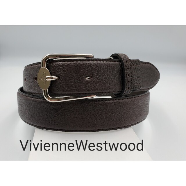 Vivienne Westwood(ヴィヴィアンウエストウッド)のラスト1本！【VivienneWestwood】 ヴィヴィアン　レザーベルト メンズのファッション小物(ベルト)の商品写真