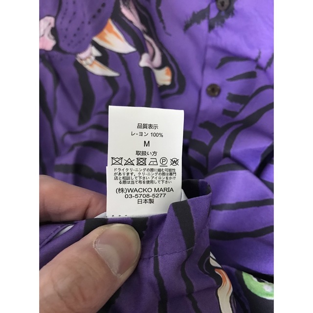 WACKO MARIA - WACKO MARIA ティムリー 紫 半袖シャツ サイズMの通販 ...