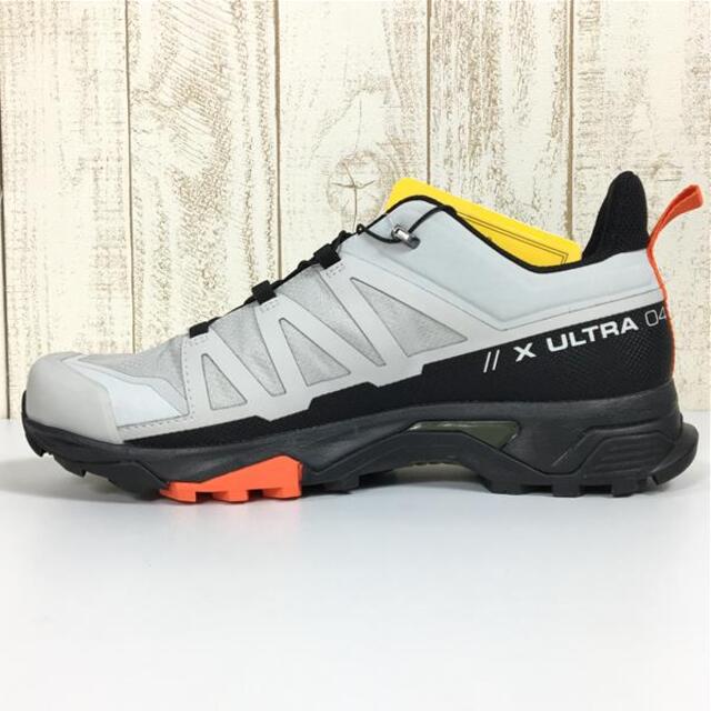 MENs 28.0cm  サロモン エックス ウルトラ 4 ゴアテックス X ULTRA 4 GORE-TEX トレイルランニングシューズ SALOMON L41385400 LUNAR ROCK / BLACK / CHERRY TOMATO ホワイト系