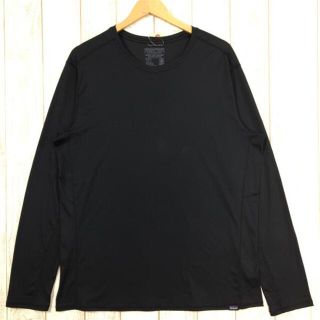 パタゴニア(patagonia)のMENs XL  パタゴニア ロングスリーブ キャプリーン クール ライトウェイト シャツ L/S Cap Cool Lightweight Shirts Tシャツ PATAGONIA 45690 BLK Black ブラック系(その他)