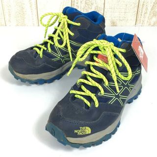 ザノースフェイス(THE NORTH FACE)のKIDs 21.0cm  ノースフェイス キッズ ヘッジホッグ ハイカー ミッド ウォータープルーフ Hedgehog Hiker Mid WP トレッキングシューズ ボーイズ ガールズ NORTH FACE NFJ01570 ブルー系(その他)