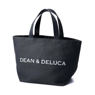 DEAN & DELUCA - DEAN&DELUCA トートバッグ ラメホワイトロゴ Sサイズ ストーングレー