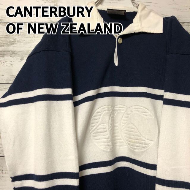 CANTERBURY - カンタベリー ラガーシャツ 長袖ポロシャツ メンズL相当