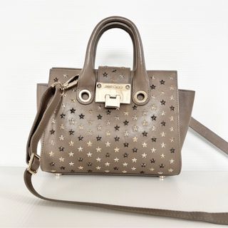 ジミーチュウ(JIMMY CHOO)の★JIMMY CHOO ジミーチュウ★ライリー S ハンドバッグ グレージュ(ショルダーバッグ)