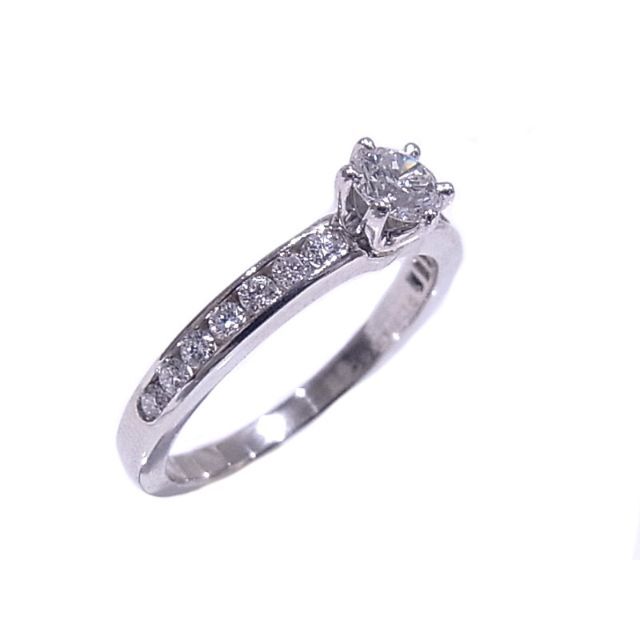 Tiffany & Co.(ティファニー)のティファニー プラチナ ソリティア ダイヤモンドリング 立爪　＃12　指輪 レディースのアクセサリー(リング(指輪))の商品写真