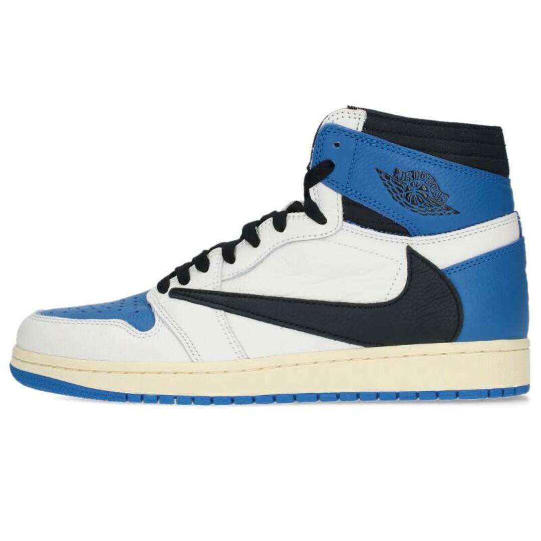 ナイキ ×トラヴィススコット Travis Scott  AIR JORDAN 1 HI OG SP FRAGMENT MILITARY BLUE DH3227-105 エアジョーダン1ハイミリタリーブルースニーカー  メンズ 27cm