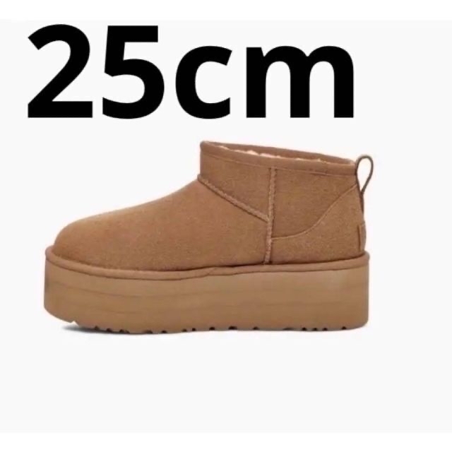 UGG CLASSIC ULTRA MINI PLATFORM 25cmスエードライニング