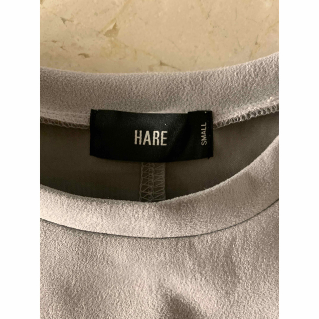 HARE ヌバックライクドルマンプルオーバー　【定価¥6930】　ライトグレー