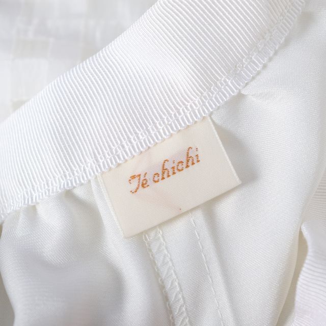 Techichi(テチチ)のG0337 テチチ Te chichi シースルーギンガムスカート 日本製 レディースのスカート(ひざ丈スカート)の商品写真