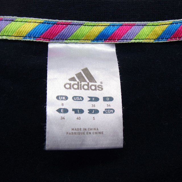 adidas(アディダス)のアディダス 国内正規品 カットソー Tシャツ ボートネック コットン プリント レディースのトップス(Tシャツ(半袖/袖なし))の商品写真