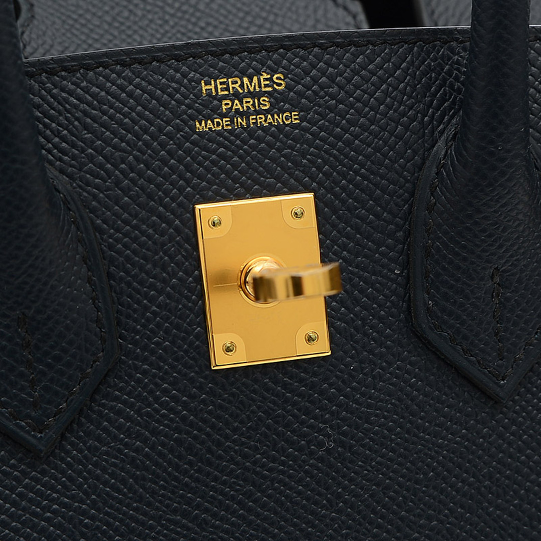 Hermes(エルメス)のエルメス バーキン25 セリエ エプソン ブルーインディゴ ゴールド金具 U刻印 レディースのバッグ(ハンドバッグ)の商品写真