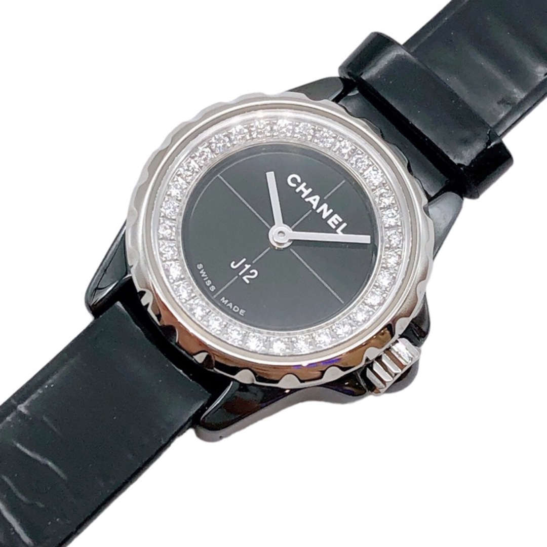 シャネル CHANEL J12 XS H4663 ステンレススチール セラミック クオーツ レディース 腕時計