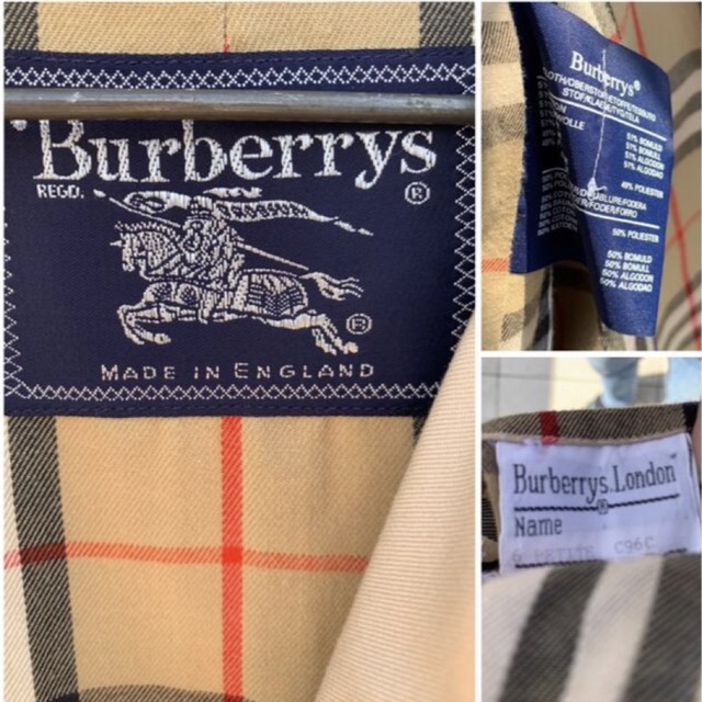 BURBERRY(バーバリー)の美品★英国製 BURBERRY 高級トレンチコート ステンカラーコート レディースのジャケット/アウター(トレンチコート)の商品写真