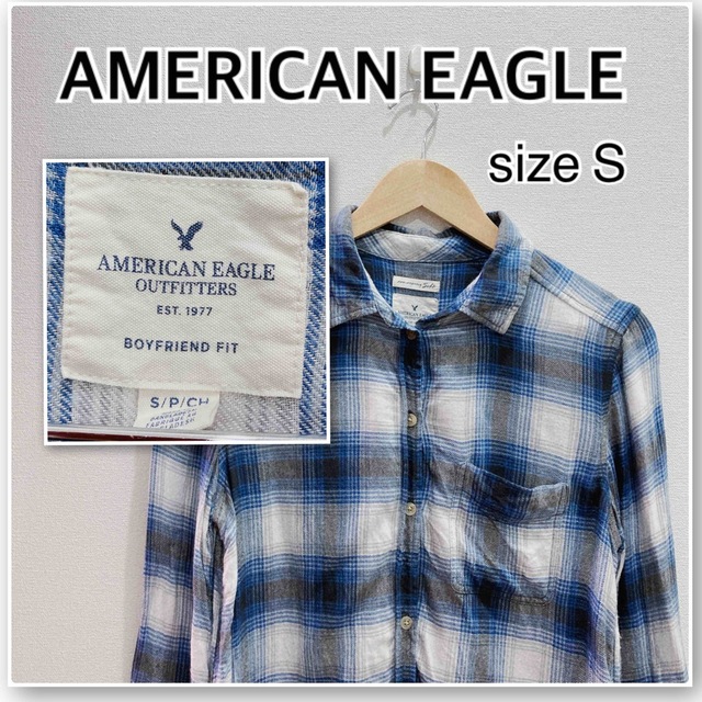 American Eagle(アメリカンイーグル)のAMERICAN EAGLE アメリカンイーグル　シャツ　チェック　S メンズのトップス(シャツ)の商品写真