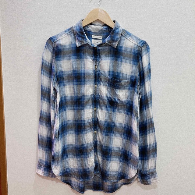 American Eagle(アメリカンイーグル)のAMERICAN EAGLE アメリカンイーグル　シャツ　チェック　S メンズのトップス(シャツ)の商品写真