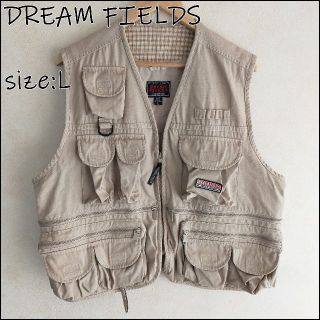 DREAM FIELDS フィッシングベスト Lサイズ ベージュ(ベスト)