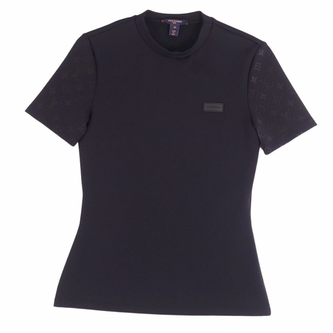 極美品 ルイヴィトン LOUIS VUITTON Tシャツ 22AW 半袖 ショートスリーブ モノグラム ジャージー トップス レディース XS  ブラック | フリマアプリ ラクマ