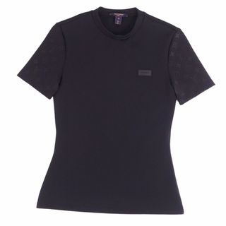 ラウンジリザード(LOUNGE LIZARD)の極美品 ルイヴィトン LOUIS VUITTON Tシャツ 22AW 半袖 ショートスリーブ モノグラム ジャージー トップス レディース XS ブラック(Tシャツ(半袖/袖なし))